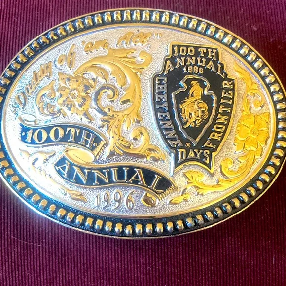 Cheyenne Frontier Days Belt Buckle 129th Year of the Bull Rider Limited Edition Buckle main image 2